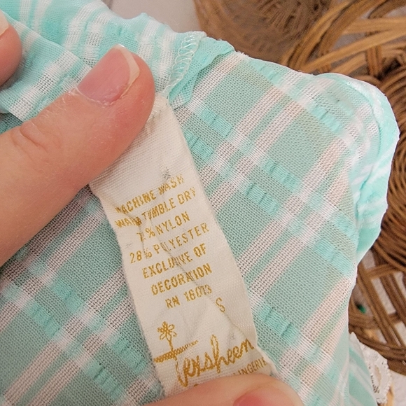 Vintage 1960 Texsheen Lingerie Robe SZ S - Picture 7 of 8